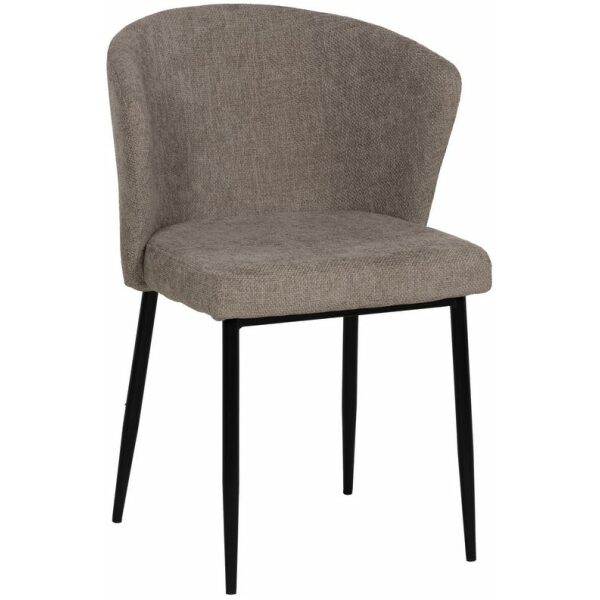 Silla Taupe Tejido-Metal Contract 59 X 55 X 80 Cm