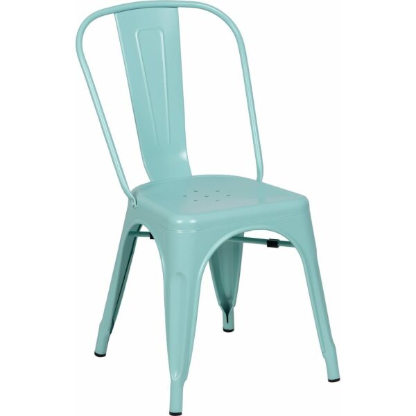 Silla Turquesa Metal Dallas Industrial 45 X 52,50 X 85 Cm