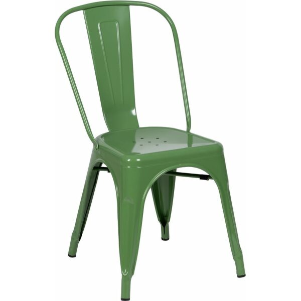 Silla Verde Metal Dallas Industrial 45 X 52,50 X 85 Cm