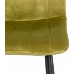 Silla Verde Oliva Terciopelo Salón 45 X 51 X 88,50 Cm