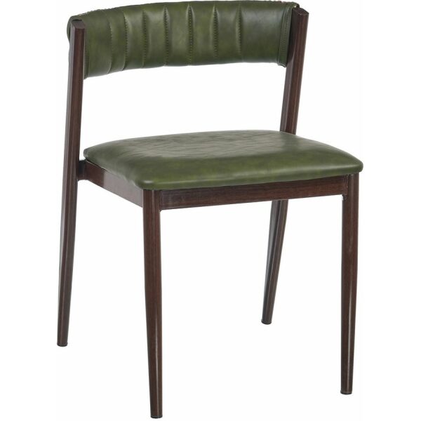 Silla Verde Pu/Metal Salón 51 X 55 X 72 Cm
