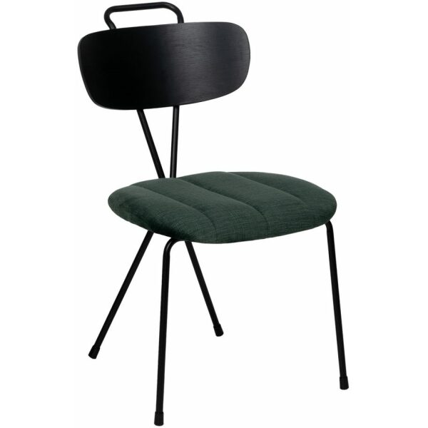 Silla Verde Tejido-Metal Decoración 47,50 X 61 X 85 Cm