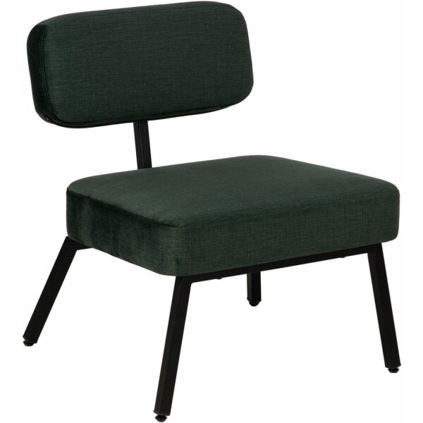 Silla Verde Tejido-Metal Decoración 58 X 59 X 71 Cm