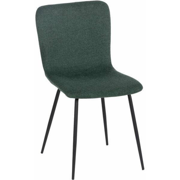 Silla Verde Tejido-Metal Salón 44 X 55 X 82 Cm
