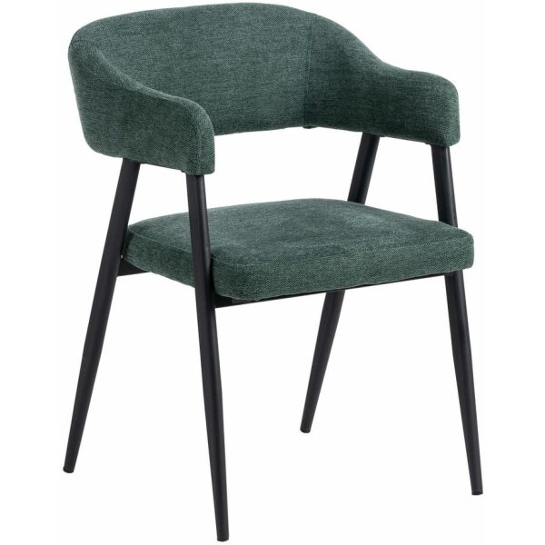 Silla Verde Tejido-Metal Salón 56 X 60 X 81 Cm