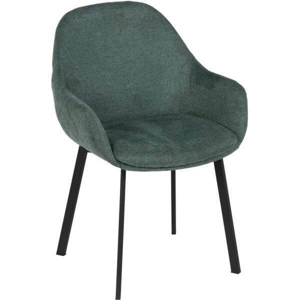 Silla Verde Tejido-Metal Salón 57,50 X 53 X 84,50 Cm