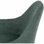 Silla Verde Tejido-Metal Salón 57,50 X 53 X 84,50 Cm