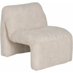 Sillón Beige Tejido Salón 62 X 86 X 69 Cm