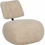 Sillón Beige Tejido Salón 67 X 73 X 67 Cm