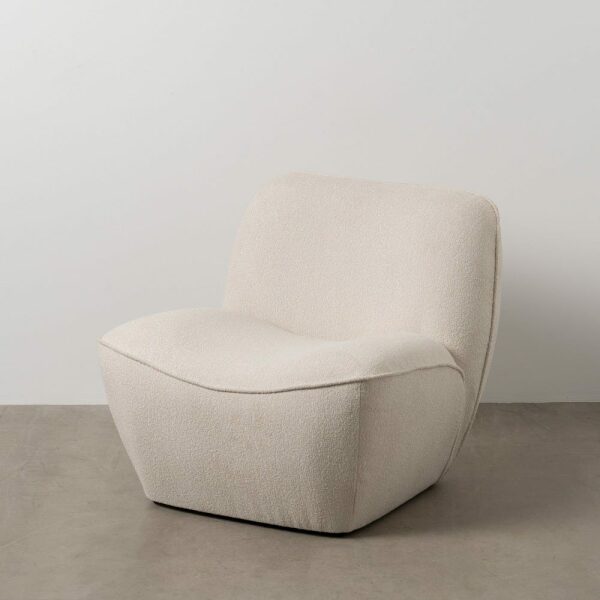 Sillón Blanco Mdf-Tejido 71 X 81 X 66 Cm