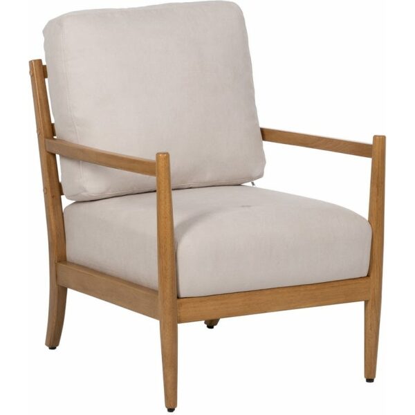 Sillón Blanco-Natural Madera-Mdf 65 X 71 X 88 Cm