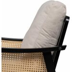 Sillón Blanco-Negro Madera-Mdf 69,50 X 83 X 80 Cm