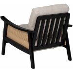 Sillón Blanco-Negro Madera-Mdf 69,50 X 83 X 80 Cm