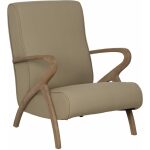 Sillón Natural-Beige Tejido-Madera 57 X 55 X 85 Cm