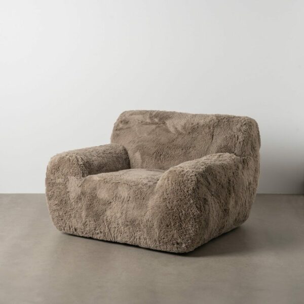 Sillón Taupe Tejido 124 X 107 X 79,50 Cm