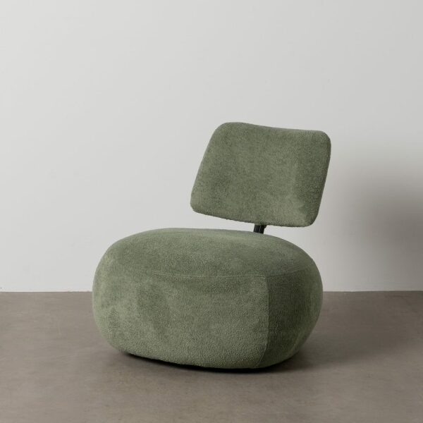 Sillón Verde Tejido Salón 67 X 73 X 67 Cm