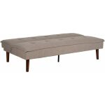 Sofá-Cama Beige Metal-Madera Salón 181 X 88 X 85,50 Cm