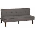 Sofá-Cama Gris Metal-Madera Salón 181 X 102 X 85 Cm