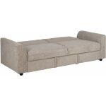 Sofá-Cama Taupe Madera Decoración 216 X 85 X 85 Cm