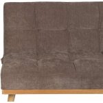 Sofá-Cama Taupe Metal-Madera Salón 178 X 94 X 86 Cm