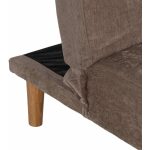 Sofá-Cama Taupe Metal-Madera Salón 178 X 94 X 86 Cm