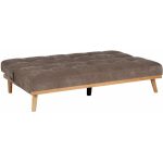 Sofá-Cama Taupe Metal-Madera Salón 178 X 94 X 86 Cm