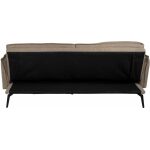 Sofá-Cama Taupe Tejido-Metal Salón 214 X 106 X 84 Cm