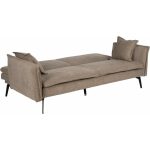 Sofá-Cama Taupe Tejido-Metal Salón 214 X 106 X 84 Cm