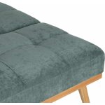 Sofá-Cama Verde Metal-Madera Salón 178 X 94 X 86 Cm