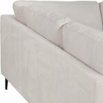 Sofá Chaise Longue Izquierda Crema 266 X 222 X 80 Cm