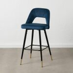 Taburete Azul Tejido-Metal 43 X 47 X 105 Cm