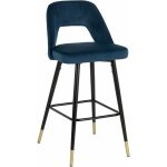 Taburete Azul Tejido-Metal 43 X 47 X 105 Cm