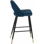 Taburete Azul Tejido-Metal 43 X 47 X 105 Cm