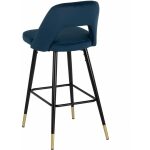 Taburete Azul Tejido-Metal 43 X 47 X 105 Cm
