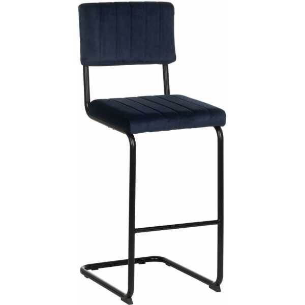 Taburete Azul Tejido-Metal Contract 44 X 50 X 115 Cm