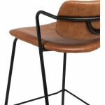 Taburete Cuero Pu/Metal Salón 43 X 50 X 97 Cm