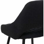 Taburete Negro Tejido-Metal Salón 50 X 55 X 95 Cm