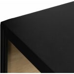 Vitrina Negro-Natural Dm-Metal 150 X 38 X 80 Cm